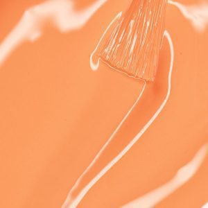 Permanent nail polish gel on off tangerine pastel