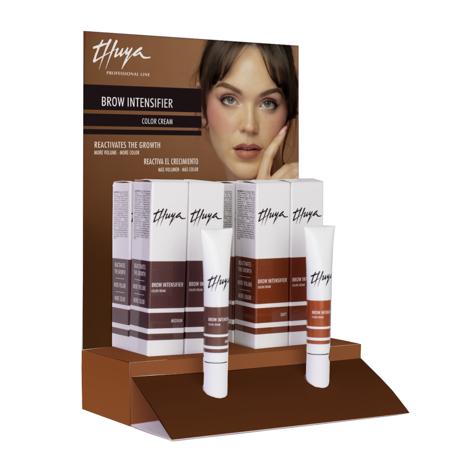 BROW_INTENSIFIER_expositor_medium-soft_8uds-06 Expositor Brow Intensifier Color Cream Medium-Soft 8unid + 2 tester - Image 1